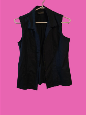 4/$67 Deal! Banana Republic Navy Sleeveless Blouse
